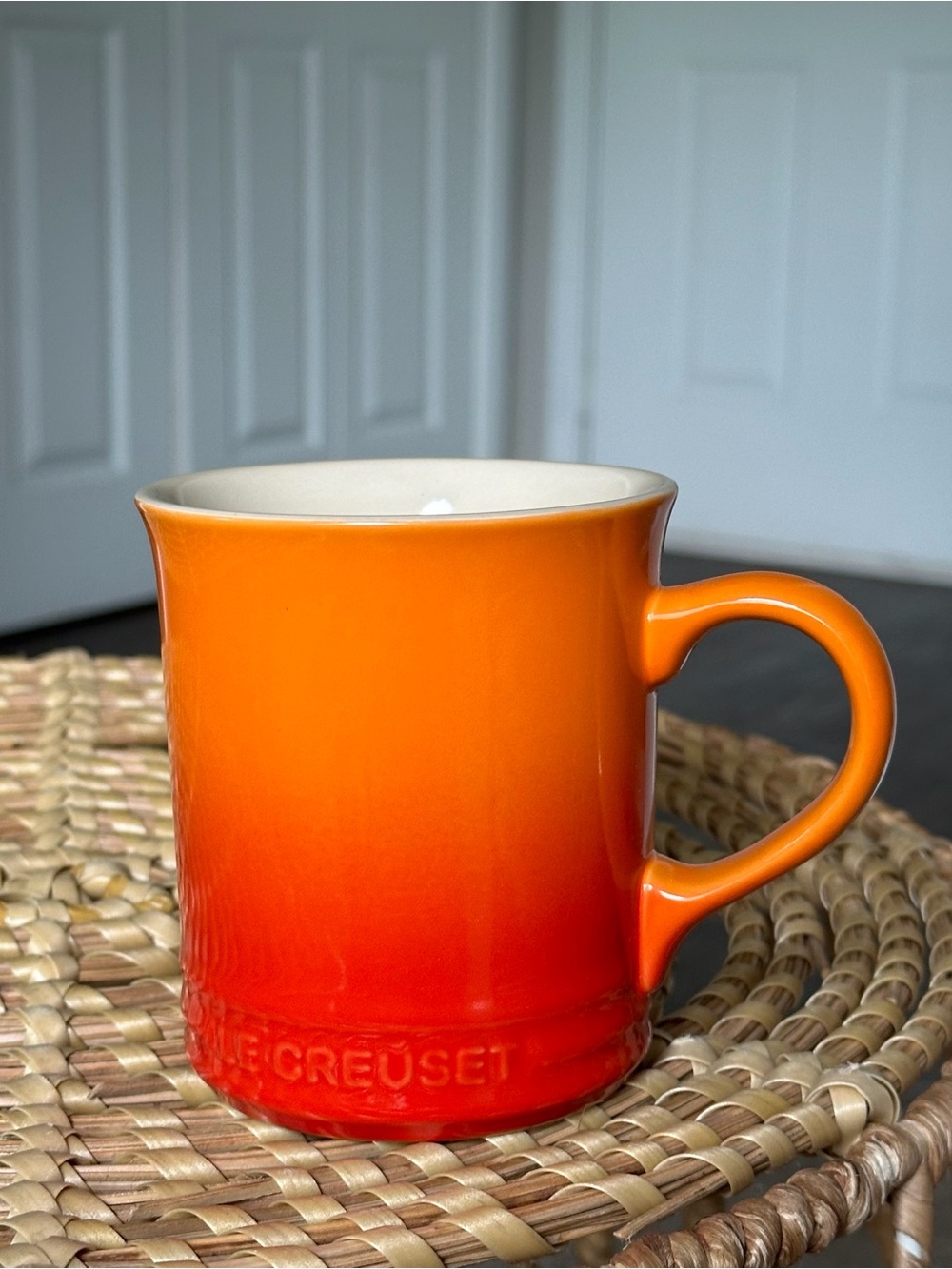 Le Creuset Orange to Red Ombre Stoneware Mug